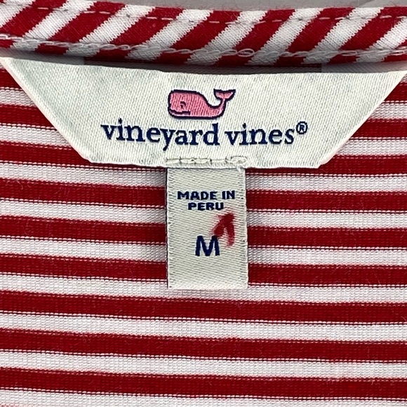 Vineyard Vines Short Sleeve Wrap Design Tie Waist Romper Size M - Picture 6 of 7